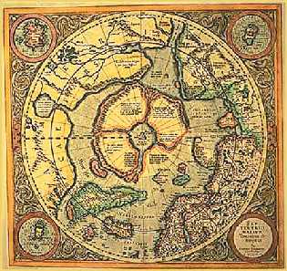 Гиперборея на карте Герарда Меркатора
